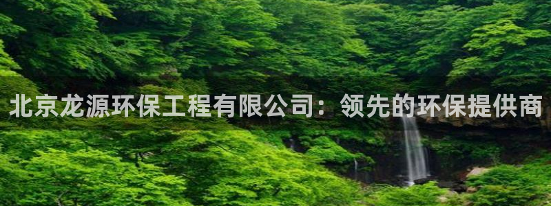 彩名堂免费计划亮点：北京龙源环保工程有限公司：领先的环保提供商