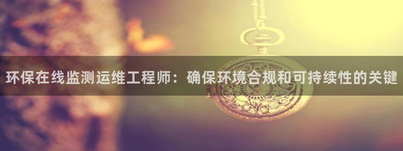 彩名堂客户：环保在线监测运维工程师：