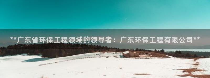 彩名堂彩：**广东省环保工程领域的领